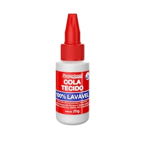 Super Cola Artesanato Cola Tecido 20G Vermelha