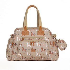 Bolsa De Maternidade Masterbag Everyday Cavalinhos Bege