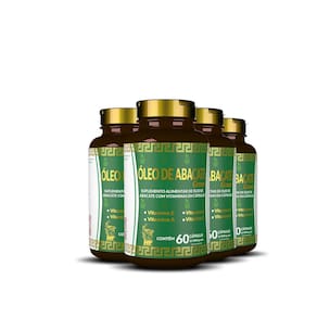 4X Oleo De Abacate Com Vitaminas 60 Caps Hf Suplementos