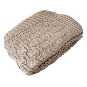 Manta Peseira de Tricot 90x180 Cm - Diamond Natural