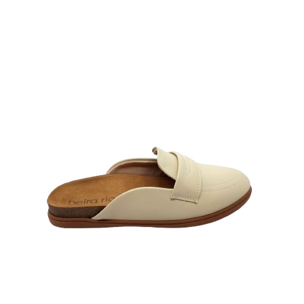 Mule Feminino Bico Redondo Off White Beira Rio