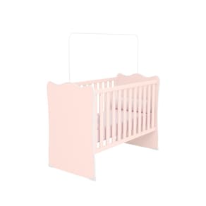 Berço Doce Sonho Rosa Acetinado - Montanaris Decor