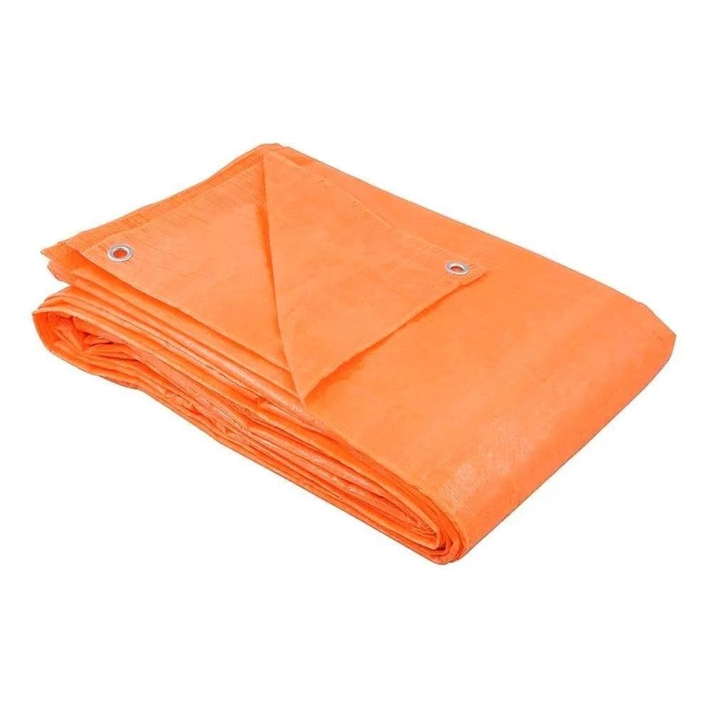 Lona Carreteiro Polietileno Laranja 5m x 5m NOVE54