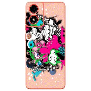 Capa Adesivo Skin104 Verso Para Motorola Moto G04S (2024)