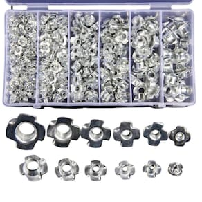 Kit 245 Porcas Com Garra Para Madeira M3 M4 M5 M6 M8 M10