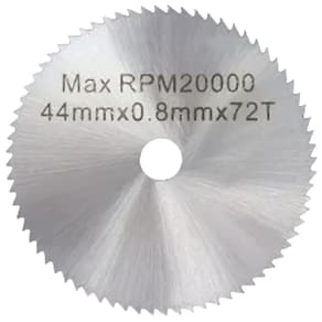 Disco Lâmina De Serra 44Mm Hss 72 Dentes Para Micro Retífica