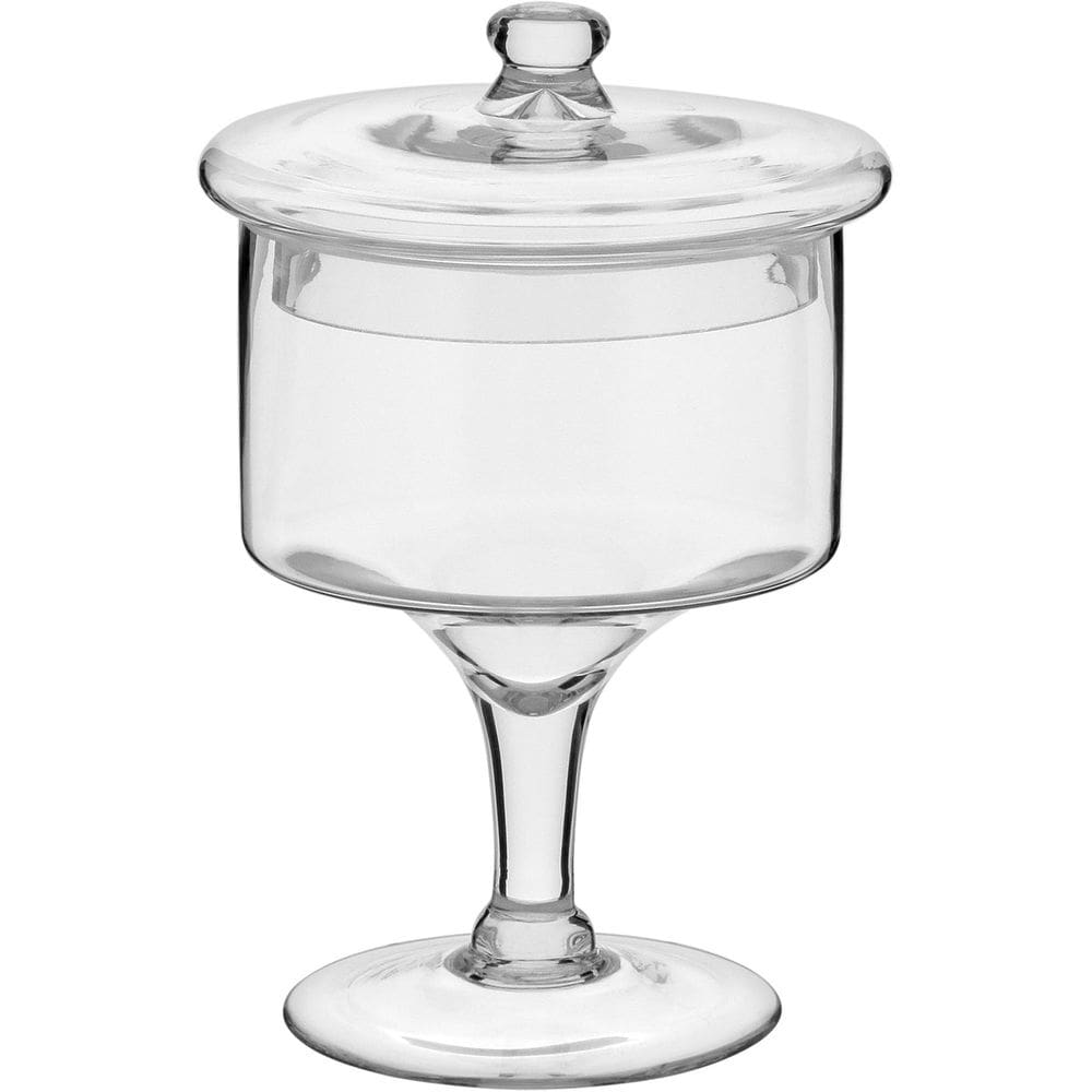 POTICHE VIDRO 22x18x18cm VASO DECORATIVO BOMBINIERE BALEIRO