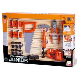 Kit Ferramentas Junior Brinquedo 19 Peças Oficina Infantil