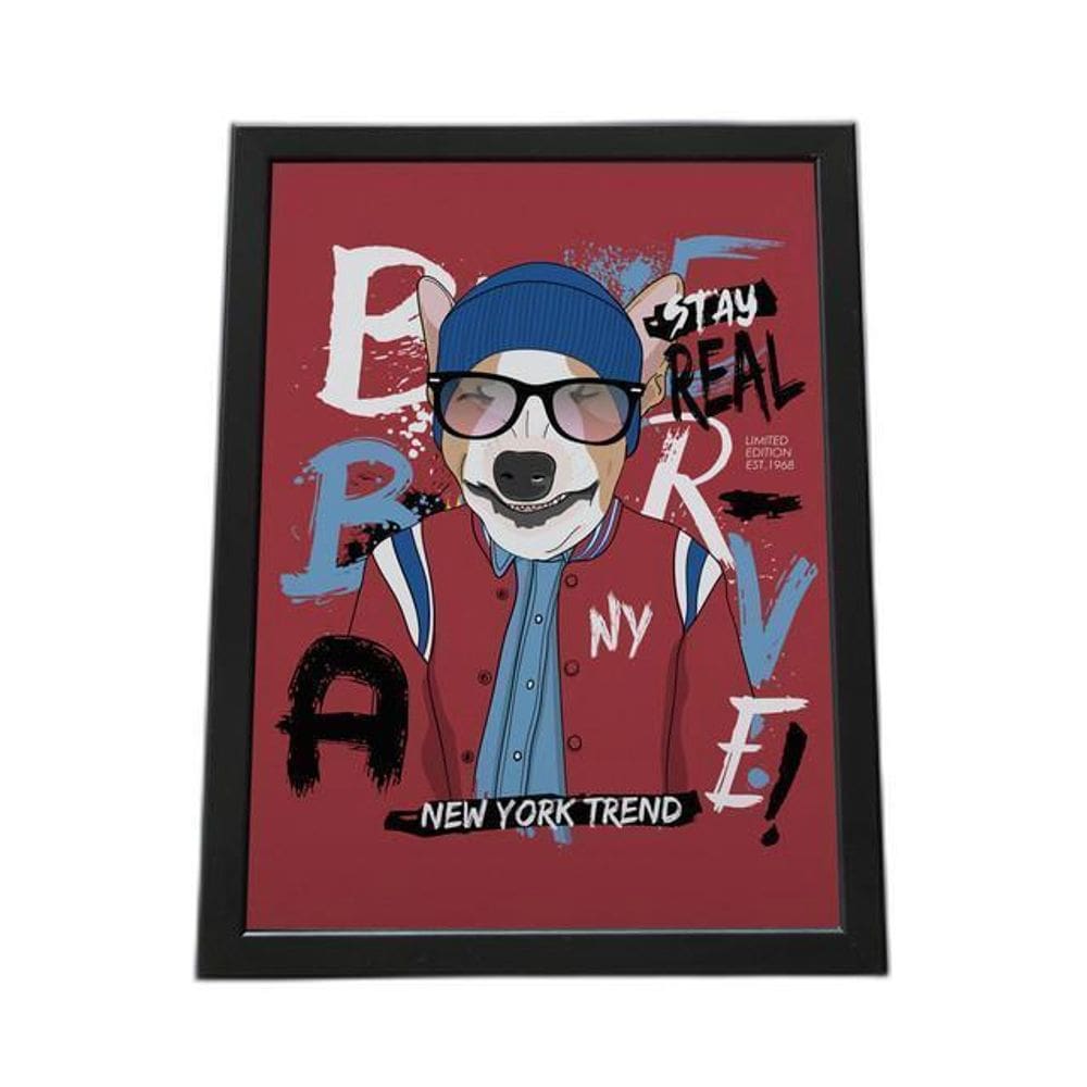 Quadro Com Moldura New York Trend