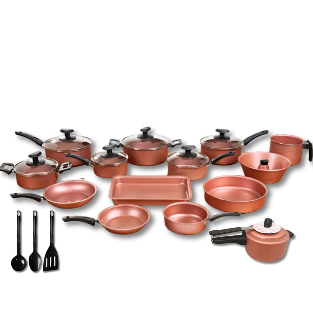 Conjunto Panelas 17 Pc Antiaderente Panela Pressão