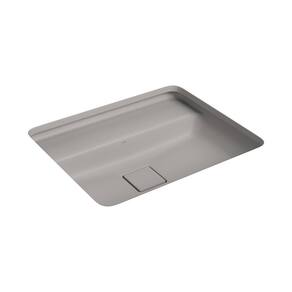 Cuba de Embutir Deca Slim 55x45 L.33050.M.85 Retangular com Mesa Soft Antracite