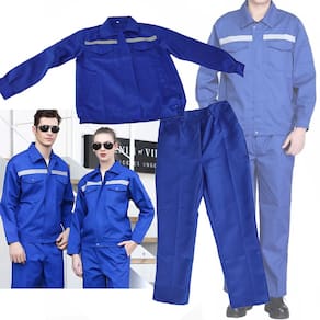 Conjunto Uniforme EPI Segurança Trabalho Faixa Refletiva Construçao Civil Obra Proteçao Mecanico