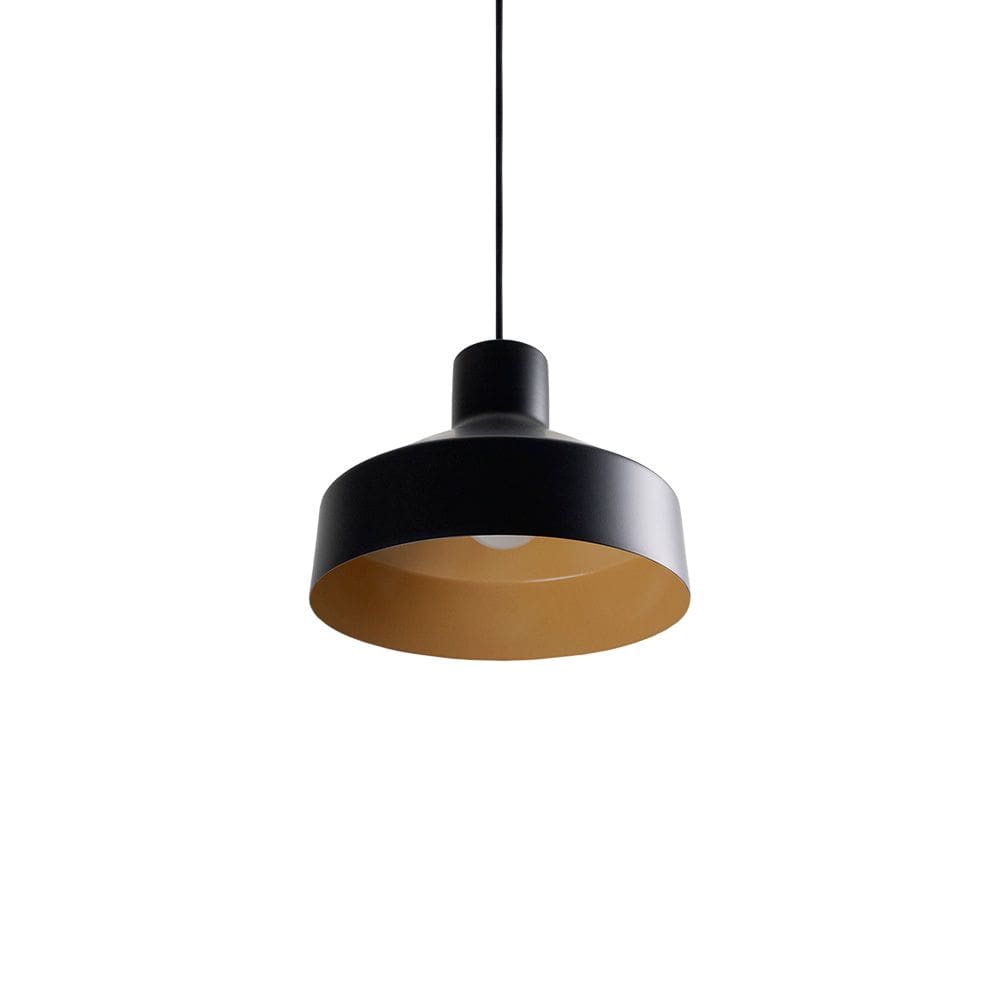 Pendente Blumenau Iluminação 1 Lâmpada Liza Cabo PP E27 Preto Brilho