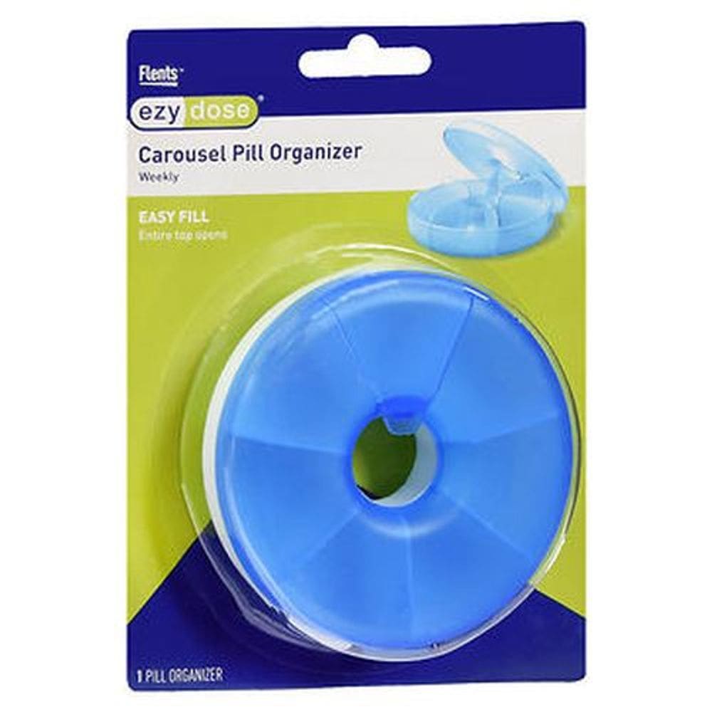 Organizador semanal de pís carrossel Ezy Dose 1 cada por Ezy Dose (pacote com 4)
