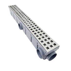 Ralo Externo Quintal 6x50 Inox 304 Quadrangular Cocho Cinza