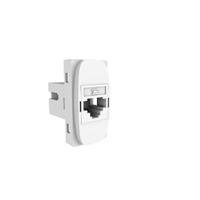 Módulo tomada p/ telefone RJ11 4 fios Gracia Alumbra Branco