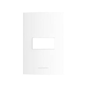 Placa 4x2 1 módulo com suporte Inova Pro Alumbra Branco