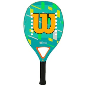 Raquete de Beach Tennis Ace 14 Furos EVA Leve Fibra Vidro EVA Dupla Cobertura Wilson
