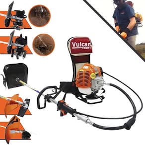 Roçadeira Costal Multifunções de Corte Vulcan VRC430 Á Gasolina 2 Tempos 43cc 1,7hp Alta Potência e Performance Modelo Completo 4 em 1