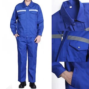 Conjunto Uniforme Profissional EPI Trabalho Segurança Faixa Refletiva Obra Construçao Civil Mecanico Eletricista Operario
