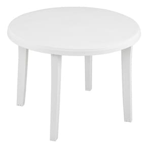 Mesa Redonda Plástico Desmontável 98x72cm Jardim E Varanda
