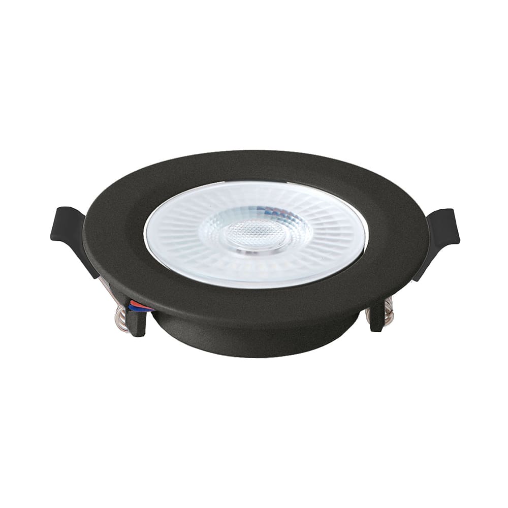 Spot de Led Embutir Alltop MR11 Redondo 3W Preto Bivolt Taschibra 6500K Luz Fria