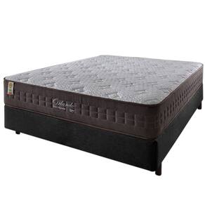 Cama Box Casal Preto + Colchão Molas Ensacadas Orlando 138x188x67cm