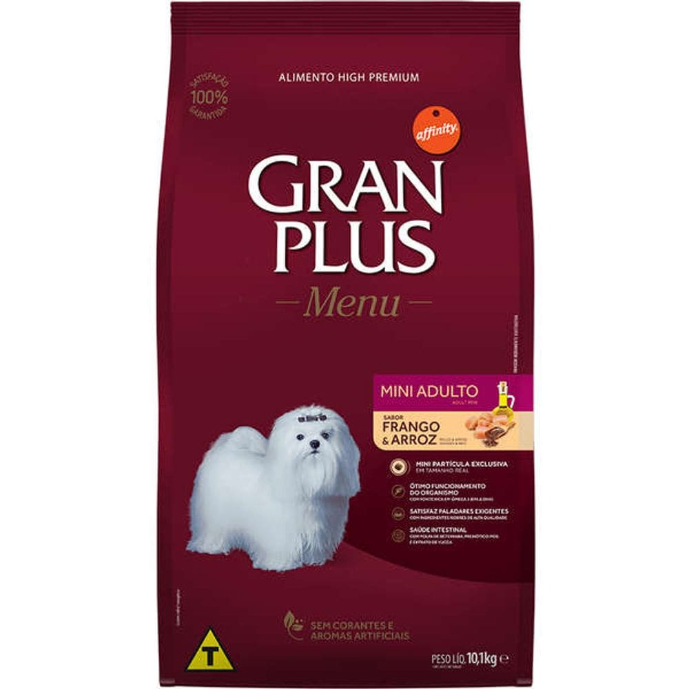 Gran Plus Caes Ad. Mini Frango 10 Kg