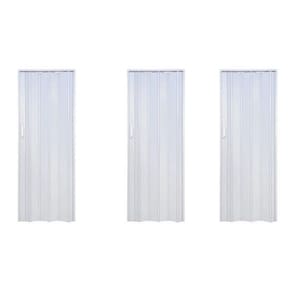 Kit com 3 Portas Sanfonadas de Pvc 210x84cm Gelo