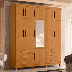 guarda-roupa casal triton 11 pt 6 gv cinamomo