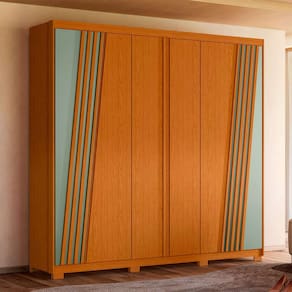 guarda-roupa casal ouro verde 6 pt 4 gv cinamomo e sálvia