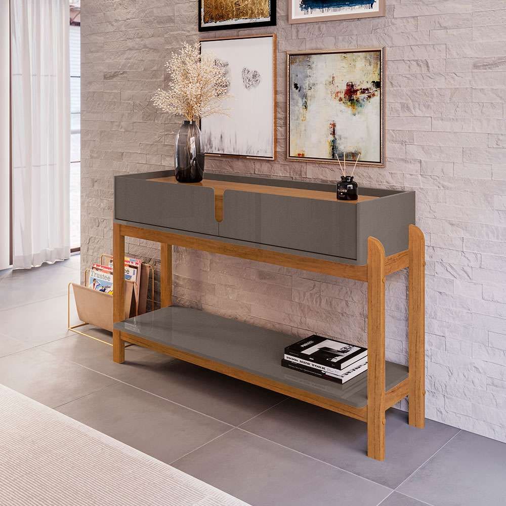 aparador lizz 2 gv pérola e cedro