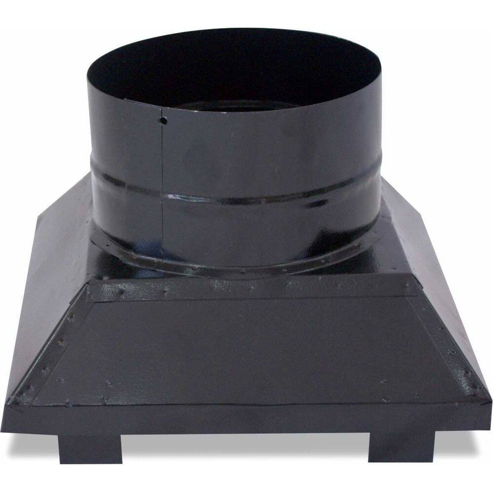 Adaptador para churrasqueira 560x560x400mm Preto - ArteInoxx