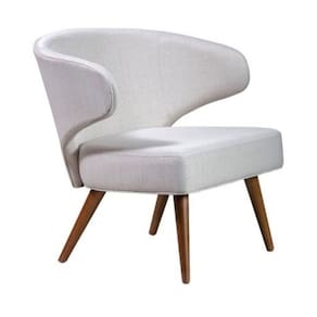 Poltrona Decorativa com Pés de Madeira Multimóveis CR7005