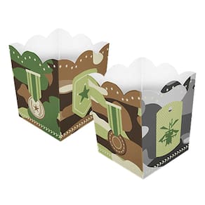 Cachepot de Papel Exército Camuflado Pequeno - 4 Unidades
