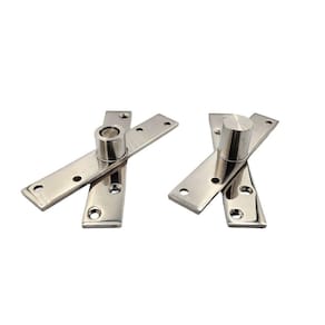 Dobradiça Pino Porta Pivotante Inox 304 Polido Até 300 Kg