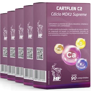 5X Cartflen C2 Calcio Mdk2 Supreme 90 Comps Hf Suplementos