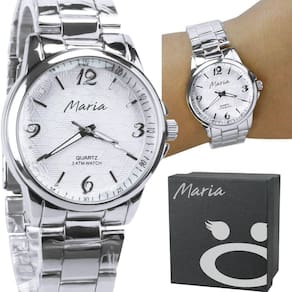 Relogio Aço Feminino Inox Prata Analógico Caixa Casual