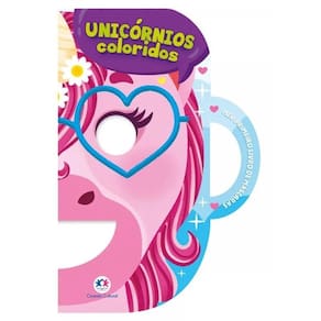 Meu Livro De Máscara - Unicórnios Coloridos