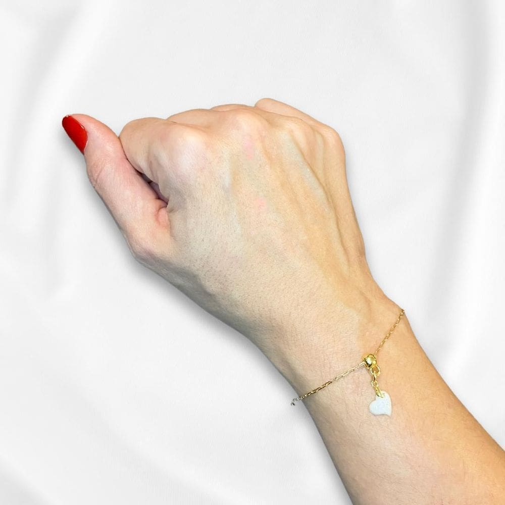 Kit Berloque Mini Coração Torcido Amarelo