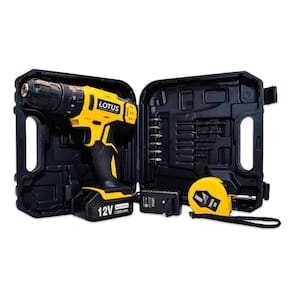 Furadeira/Paraf. Com Impacto 12V + 14Pçs