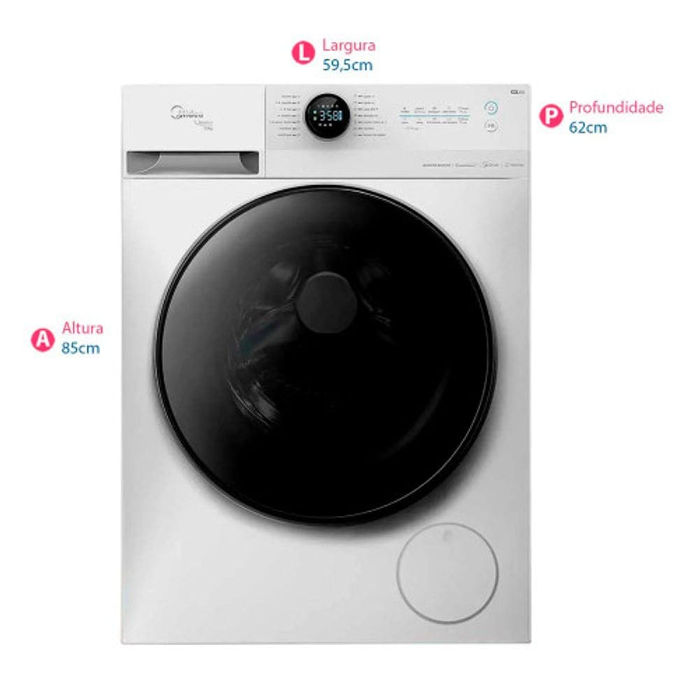 Lava Seca Midea Mf200d130 13kg Conexão Wi-Fi Branca
