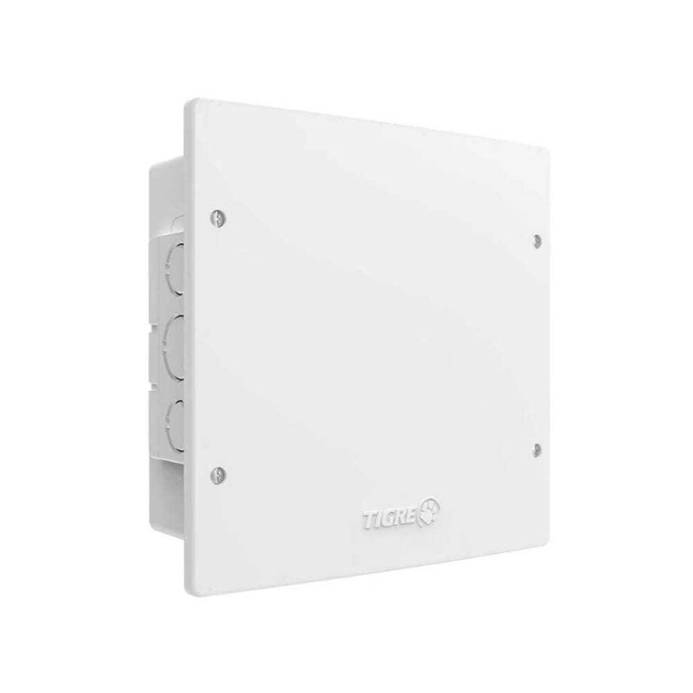 Caixa de Passagem Embutir PVC 15x15cm Branca Tigre
