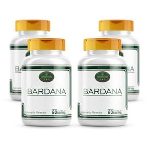 Bardana 100% Pura 240 Cápsulas 4 Potes Depurativa Natural