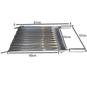 Grelha de inox argentina  55X60CM - ARTEINOXX