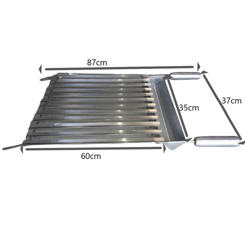 Grelha de inox argentina 35X60CM - ARTEINOXX