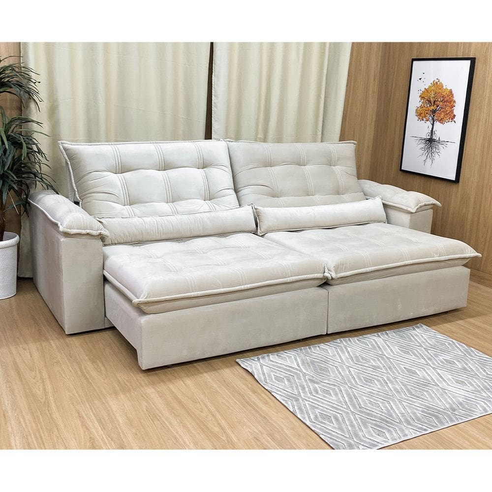 Sofá Maricá Retrátil Reclinável Vários Tamanhos Conforto e Luxo Maricá