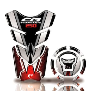 Kit Protetor tanque adesivo moto Honda Twister acima 2018 Vermelho