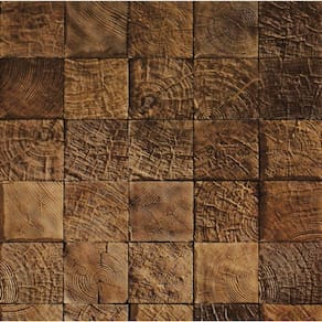 Papel De Parede Adesivo Bloco 3d Madeira Lavável Cozinha 1,5 metros
