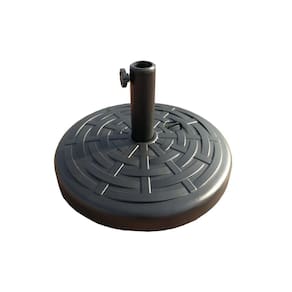 Base para Ombrelone Central Fratini Quadrado em Plástico (HDPE) Cor Preto
